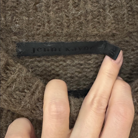 Jenni Kayne Alpaca Cocoon Crewneck Cocoa Brown XS - Picture 4 of 6